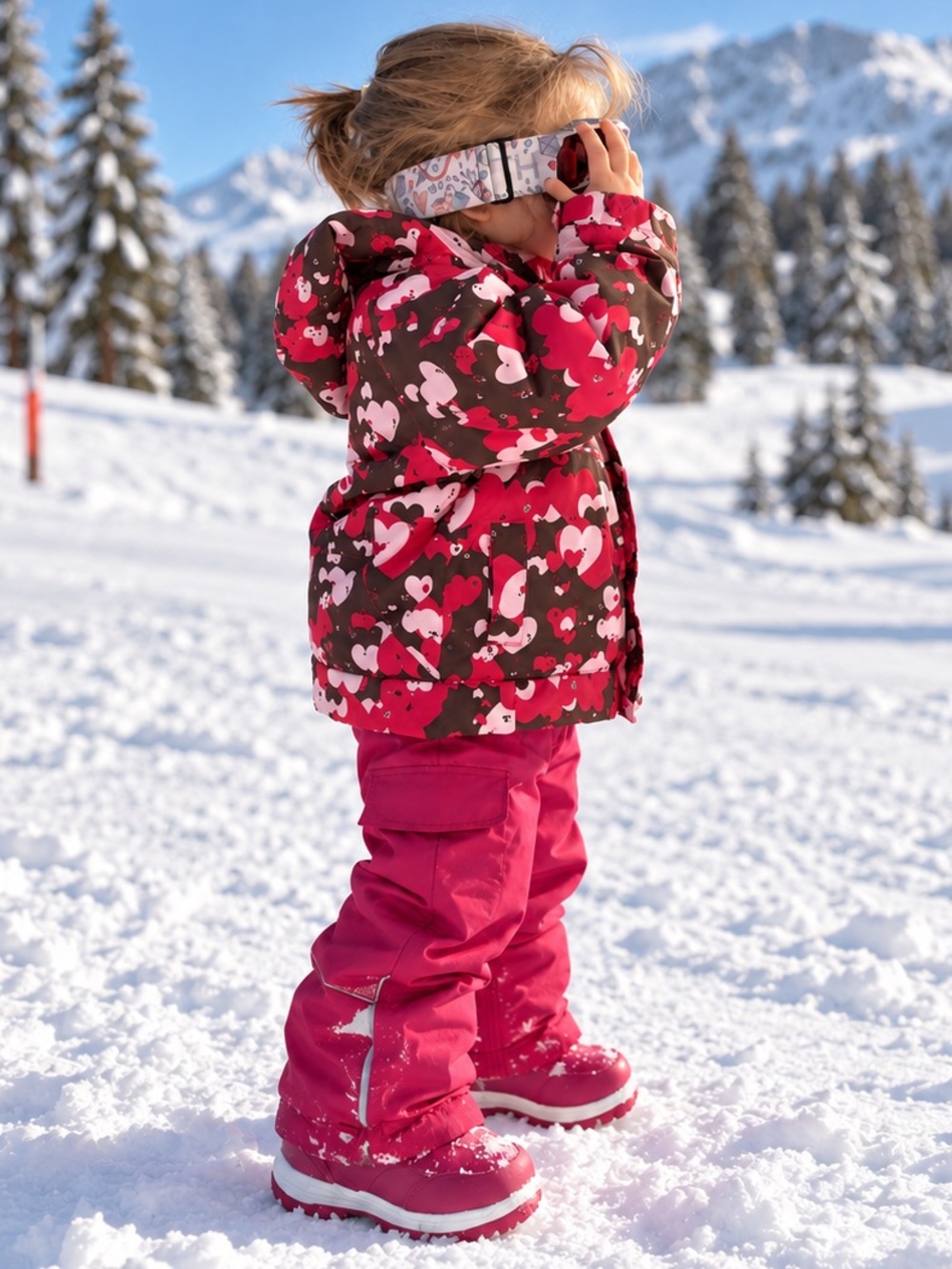 CIOR Merence Baby/Toddler Snowflake Waterproof Winter Snow Boots - Size 6 / EU 2